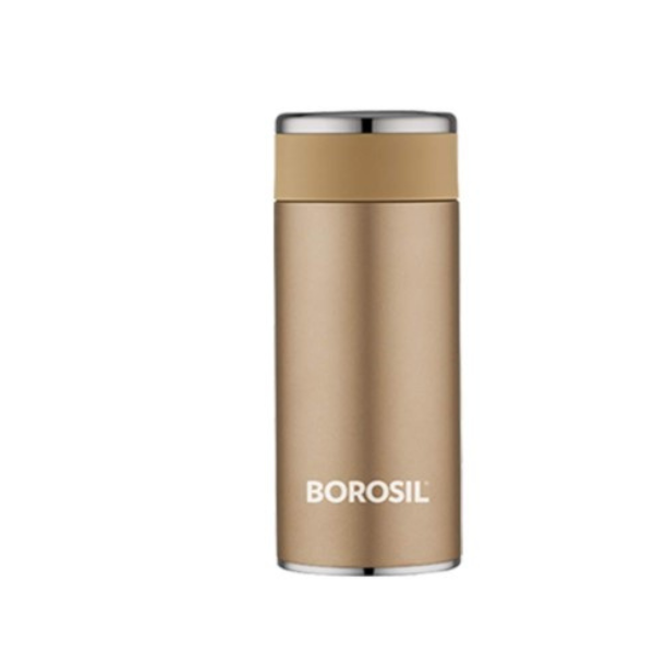 Borosil Hydra Travelsmart 200 ml Stainless Steel Water Bottle   Double Wall Vacuum Insulated Flask   6 Hours Hot   8 Hours Cold   Leakproof  BPA Free   1 Year Warranty  Pink