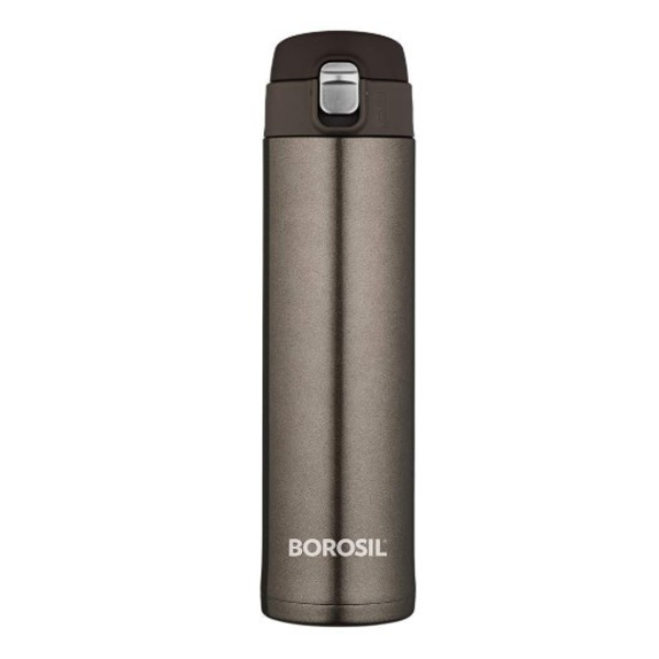 Borosil Hydra Nova 500 ml Stainless Steel Water Bottle   Double Wall Vacuum Insulated Flask   16 Hours Hot and 18 Hours Cold   Bottle for Office  Gym  School  College   1 Year Warranty  Blue