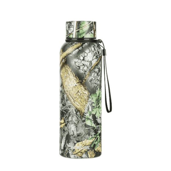Borosil Hydra Trek 700 ml Stainless Steel Water Bottle   Double Wall Vacuum Insulated Flask  Black   20 Hours Hot   24 Hours Cold   Ideal for Personal   Corporate Gifting   1 Year Warranty