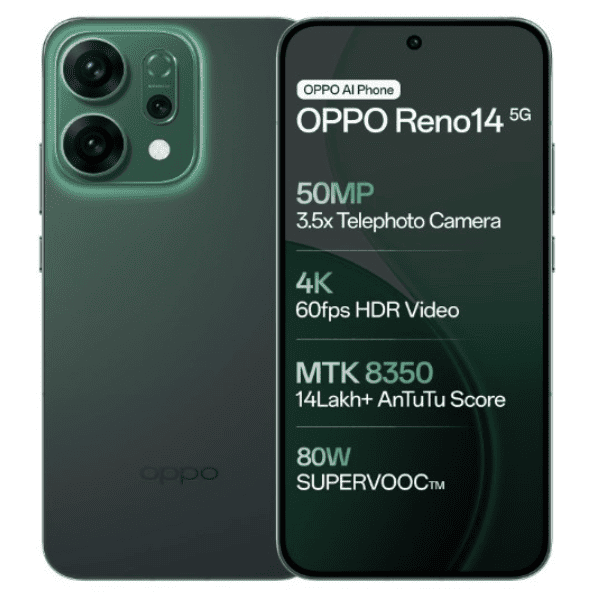 OPPO Reno14 5G  Smart  Stylish   Smooth Performer