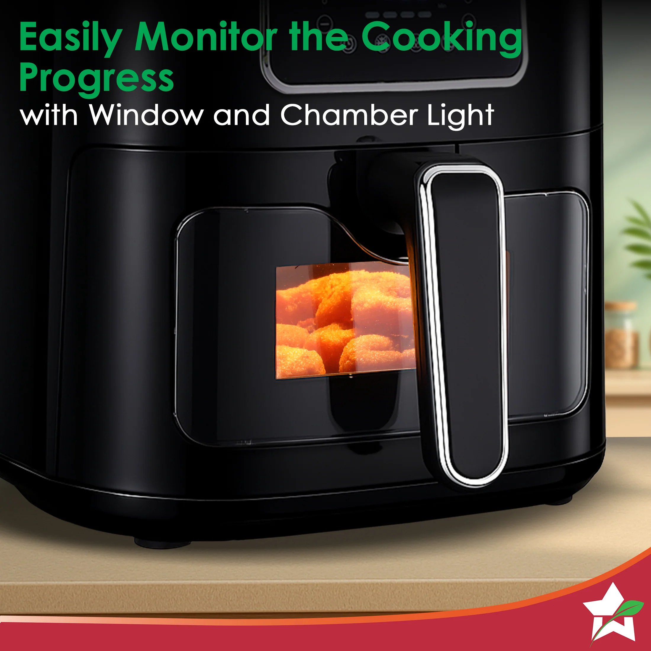 Platinum Plus Digital Air Fryer | 5L With Window & Light - Image 3