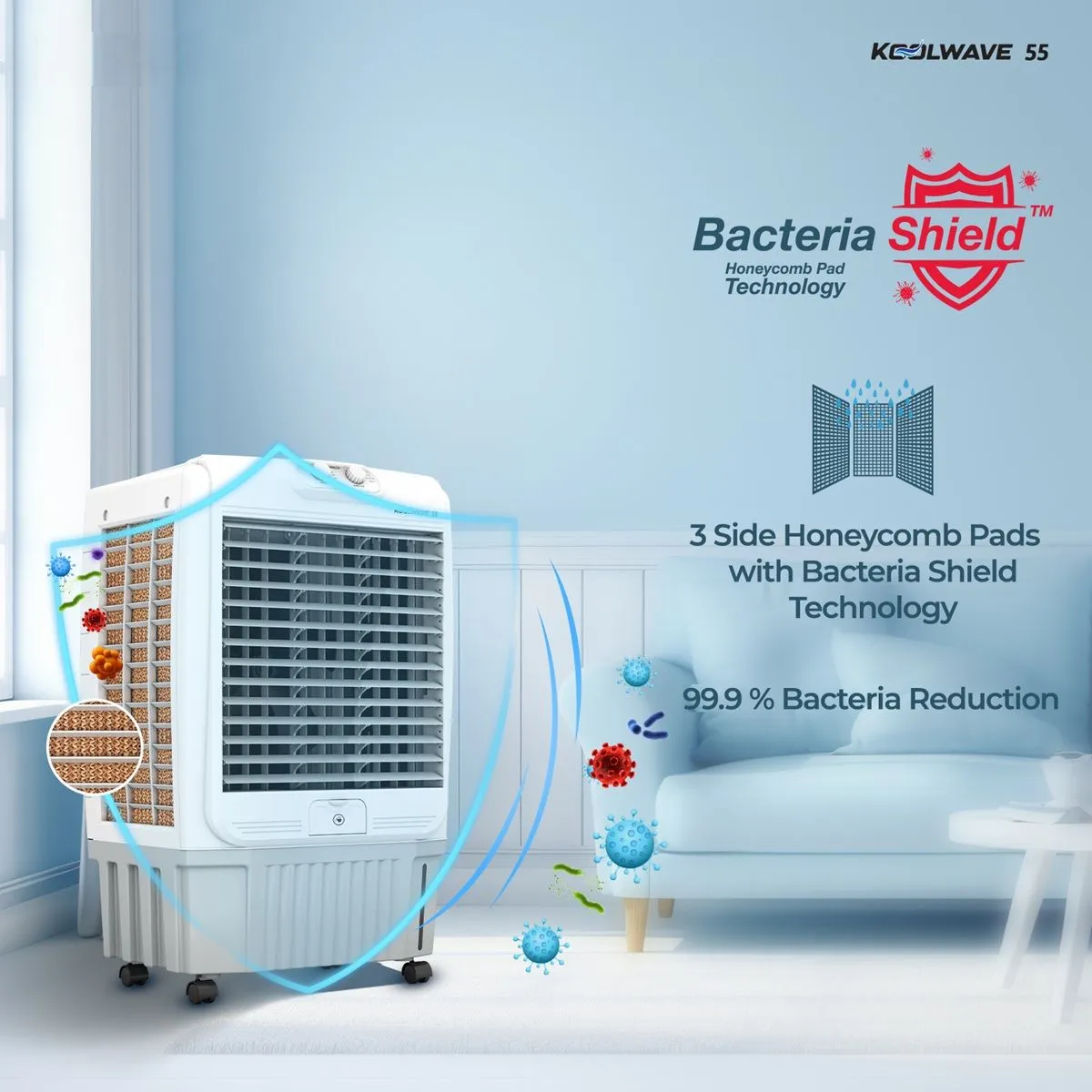 KoolWave 55 L Desert Air Cooler - Image 3