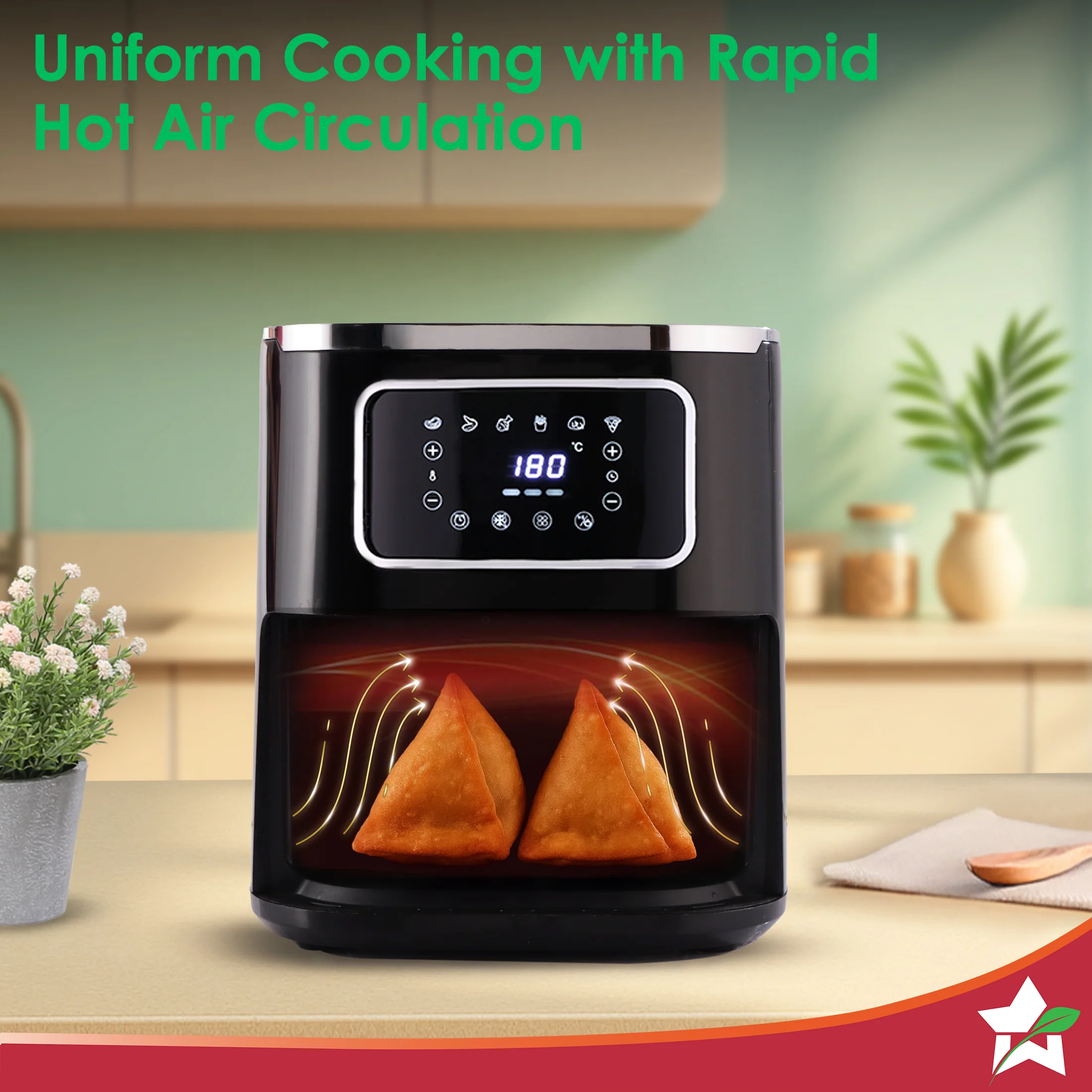 Platinum Plus Digital Air Fryer | 5L With Window & Light - Image 6