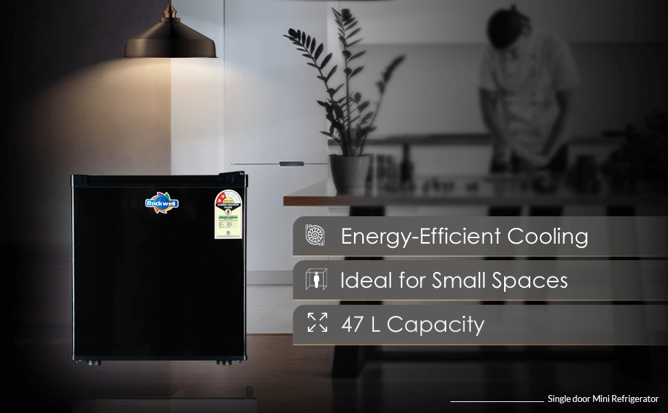 Rockwell 45L Mini Refrigerator – Compact, Energy-Efficient & Perfect for Small Spaces - Image 3