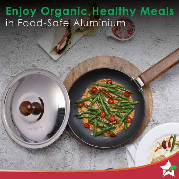 Ebony Hard-Anodised 24 cm Fry Pan | 1.75 L | 3.25mm thickness | Black - Image 4