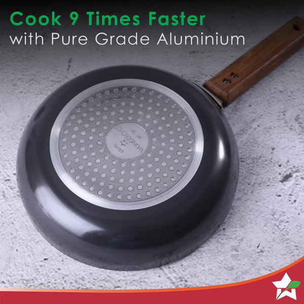 Ebony Hard-Anodised 24 cm Fry Pan | 1.75 L | 3.25mm thickness | Black - Image 7