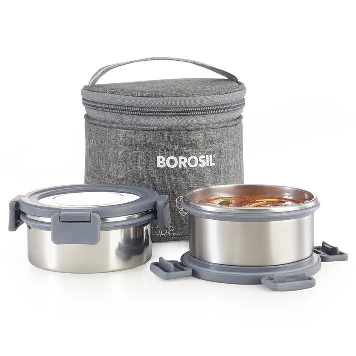 Slate Round Stainless Steel Lunchbox - Image 2