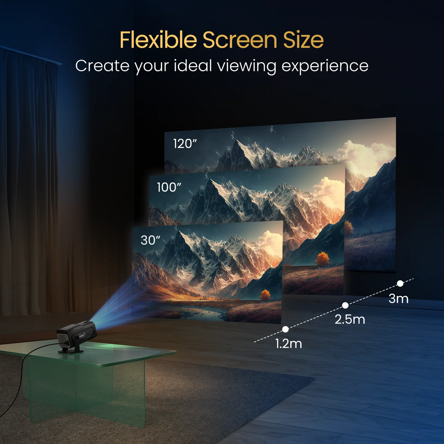 Portronics Beem 470 Smart LED Projector | Android 11 | 1080p Full HD | 4500 Lumens - Image 9