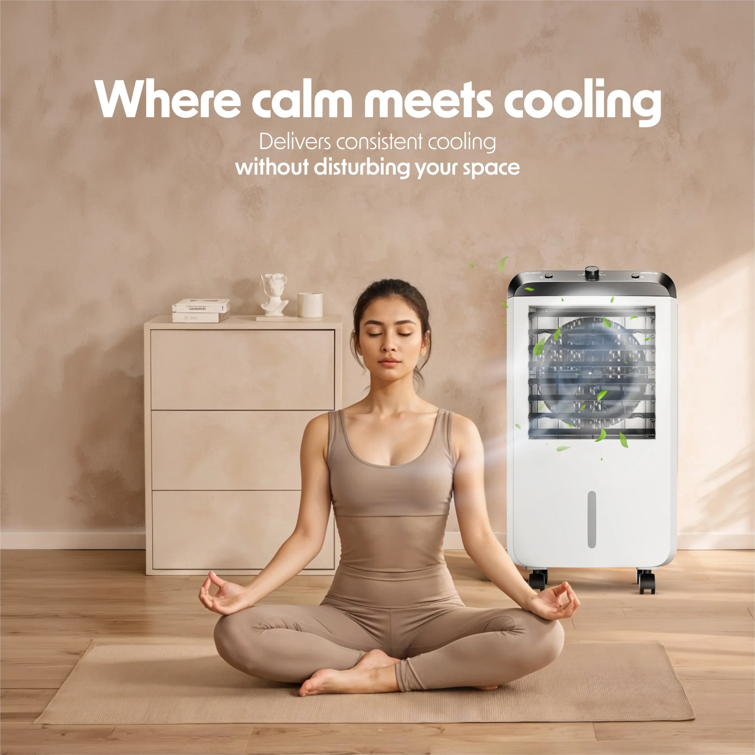 Cellecor Airgo CE 25L Air Cooler – White & Black - Image 6