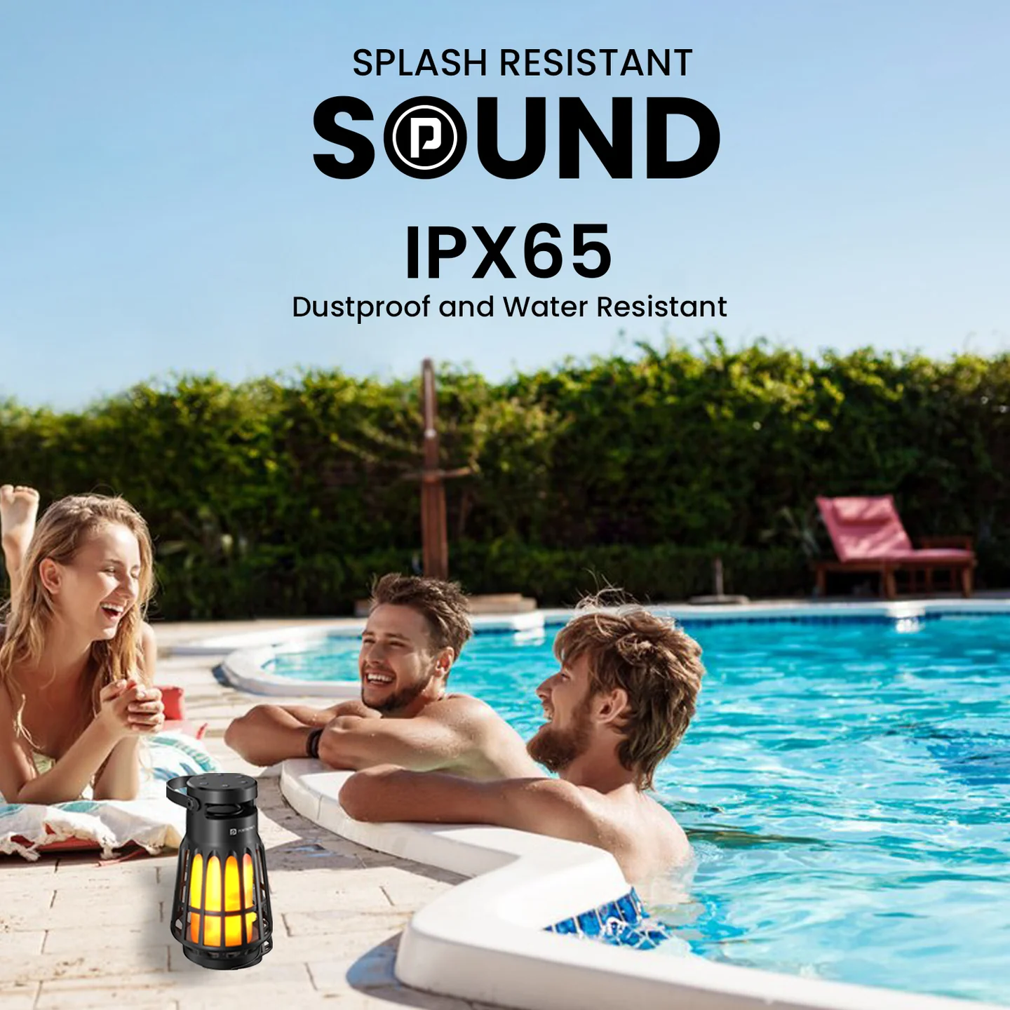 Portronics Dash 6 15W Bluetooth Speaker with LED Flame Light - Image 3