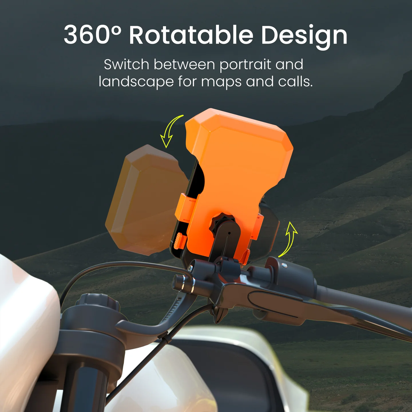 Portronics Mobike 4 Plus 360° Rotatable Bike Mobile Holder - Image 7