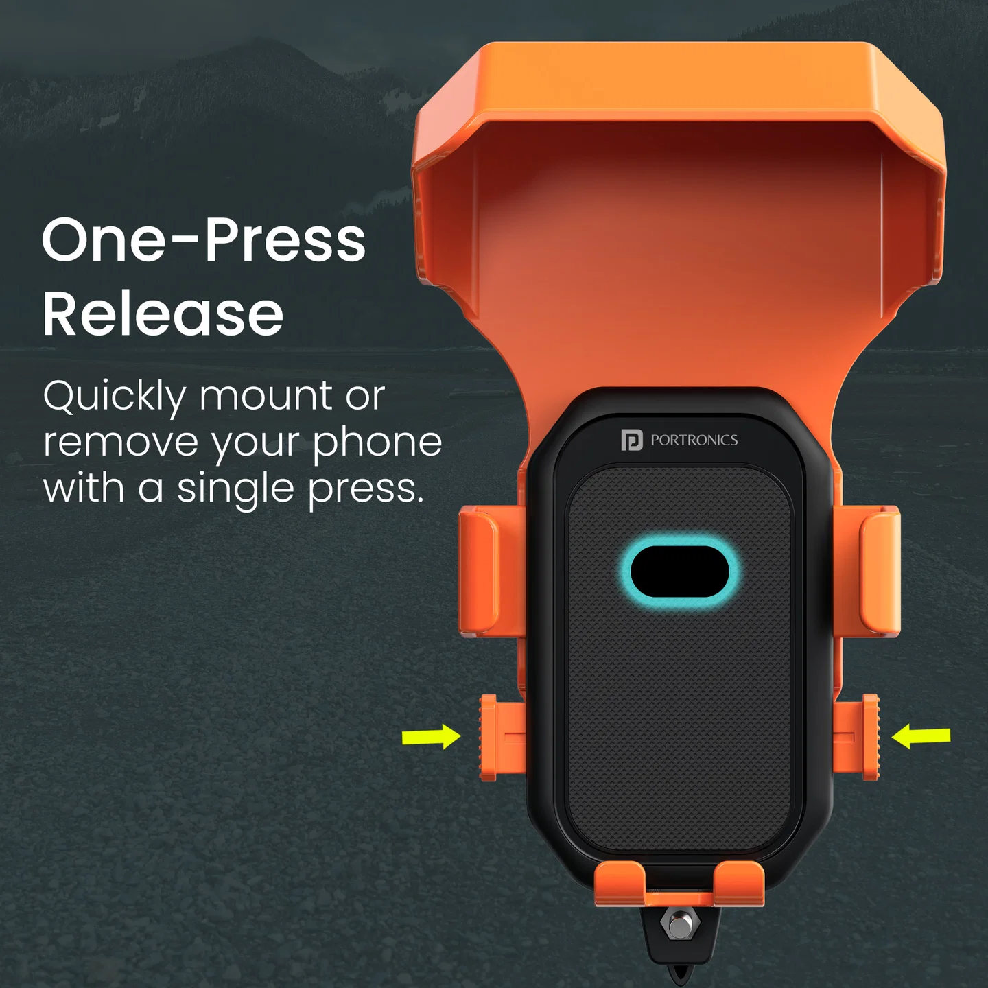 Portronics Mobike 4 Plus 360° Rotatable Bike Mobile Holder - Image 2