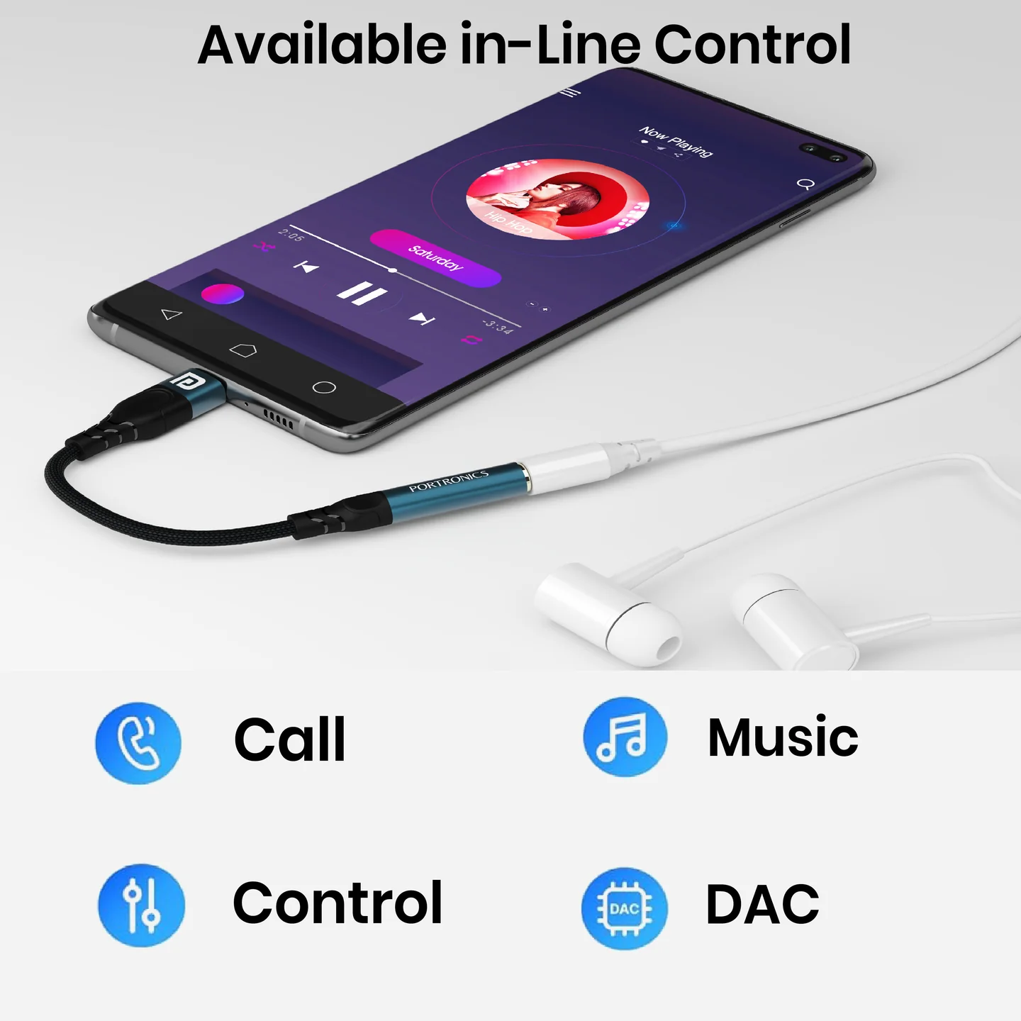 Portronics iKonnect C Pro Type-C to 3.5mm Audio Jack Adapter - Image 4