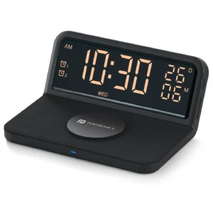 Portronics Freedom 4E 15W Wireless Charger with Alarm Clock
