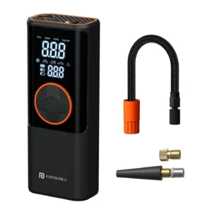 Portronics Vayu 4.0 Tyre Inflator | Dual Power | Digital Display | Rechargeable Air Compressor