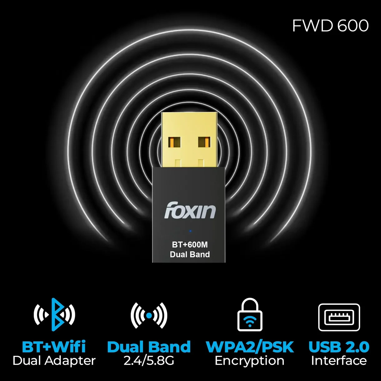 FWD 600 Mbps WiFi + Bluetooth Adapter - Image 7