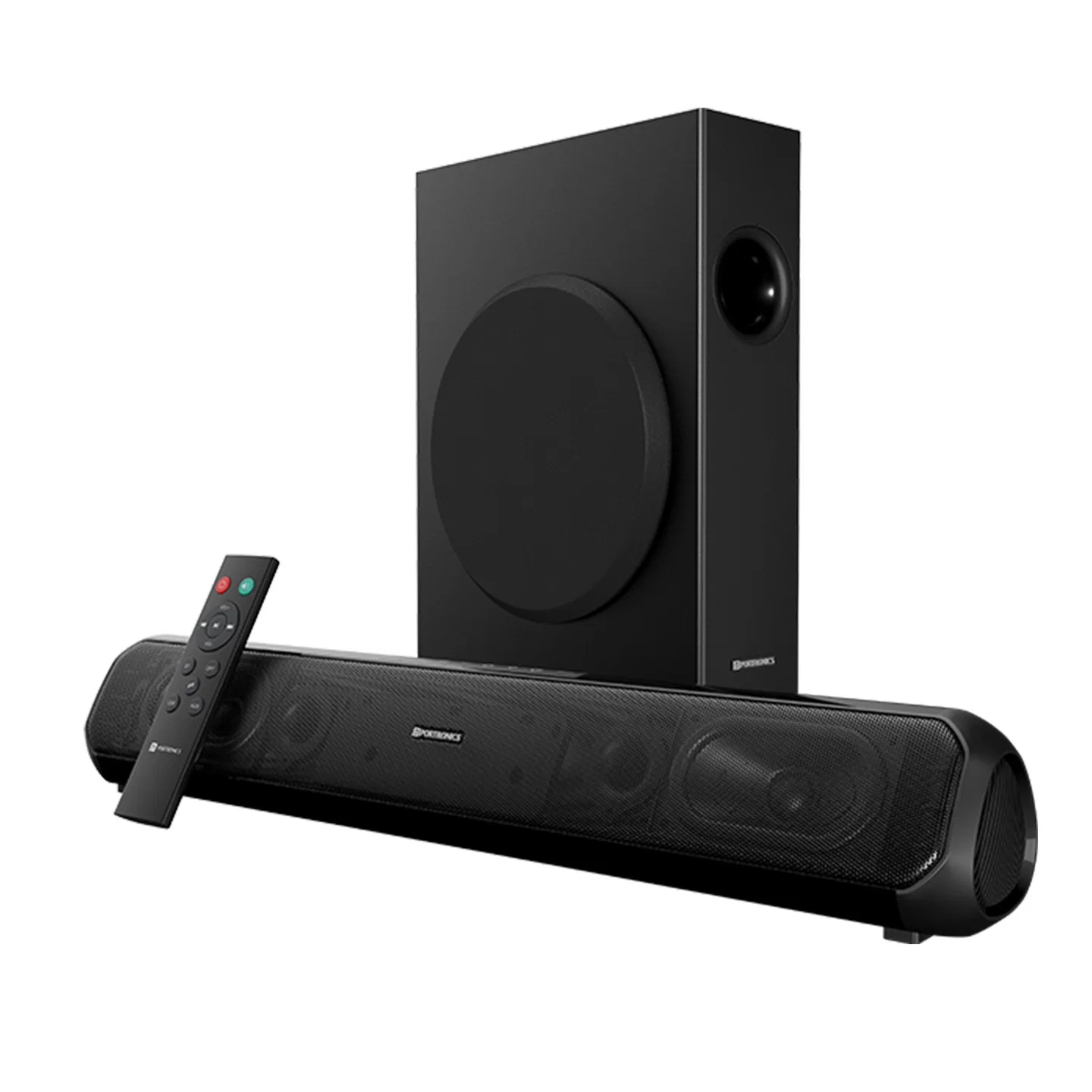 Portronics Pure Sound Pro X 2.1 Channel Soundbar with Wired Subwoofer