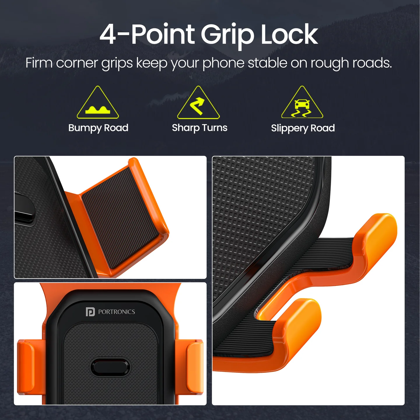 Portronics Mobike 5 Plus Mirror Mount Mobile Holder - Image 6