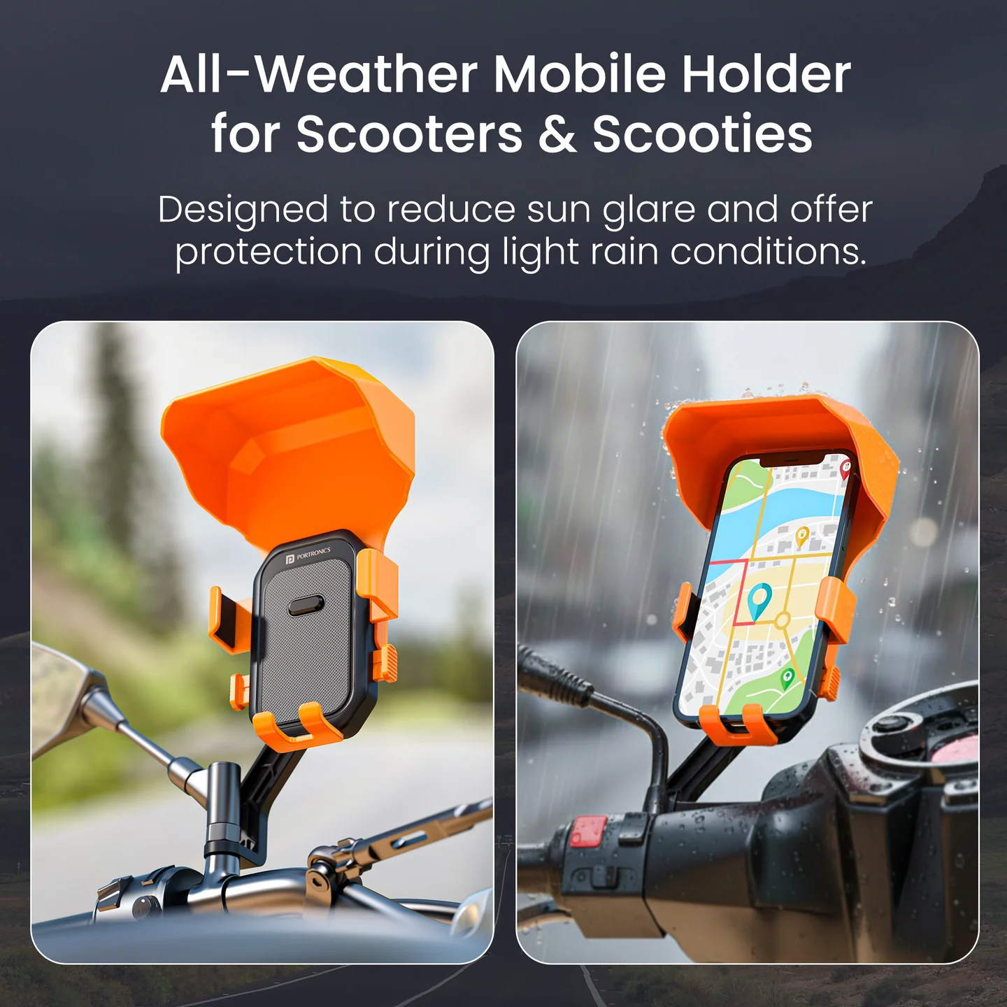 Portronics Mobike 5 Plus Mirror Mount Mobile Holder - Image 5