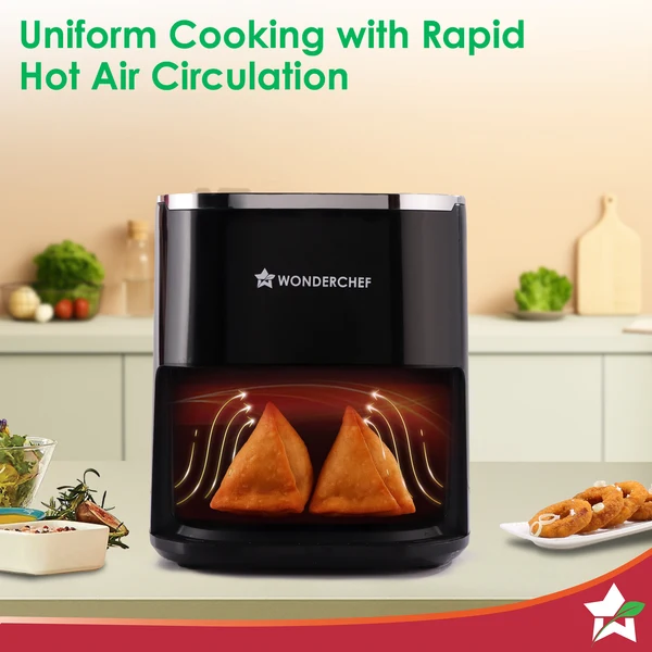 Wonderchef Evita 5L Digital Air Fryer – 1350W, Black - Image 8