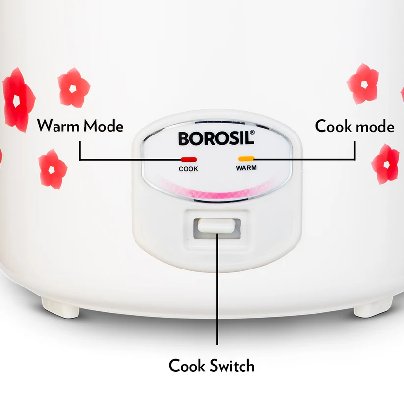 Borosil Pronto Dual Electric Rice Cooker 2.8L – 1000W - Image 9
