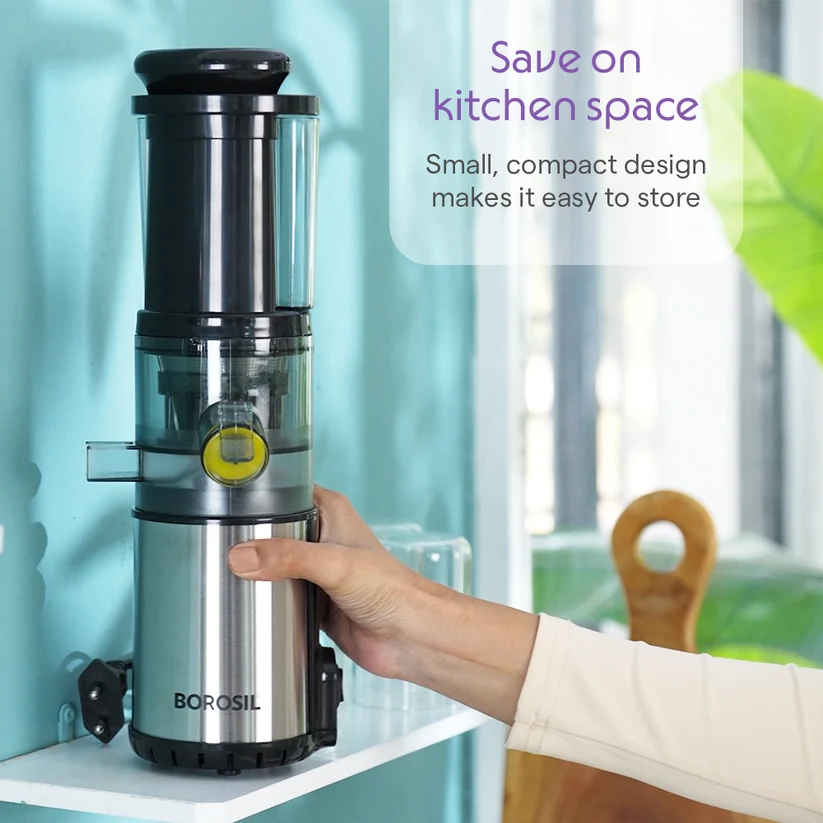 Borosil Juicewell Cold Press Slow Juicer – 100W - Image 8