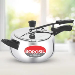 Borosil Pronto Triply Inner Lid Stainless Steel Pressure Cooker