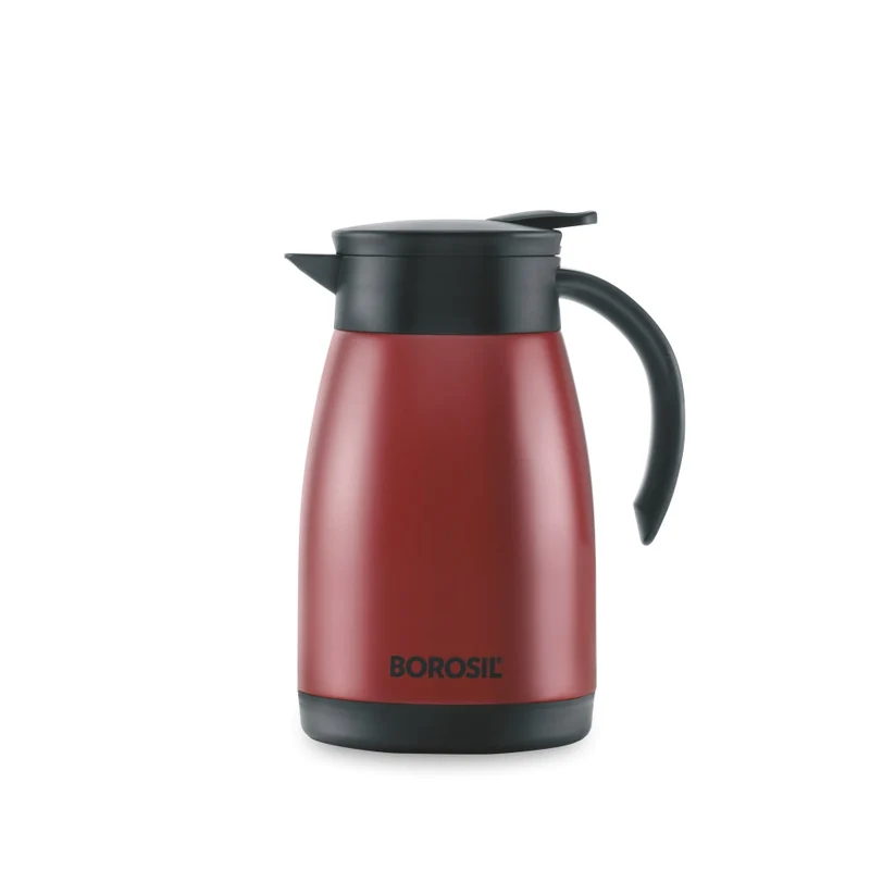 Double Wall Tea Pot, Red - Image 2