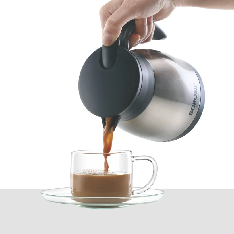Double Wall Tea Pot, Red - Image 4
