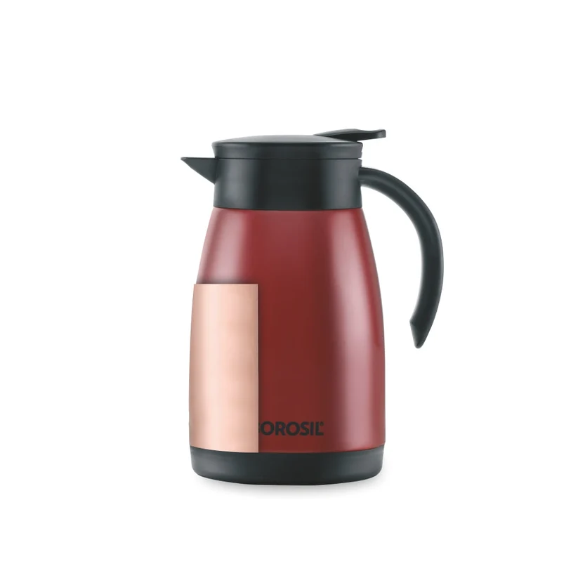 Double Wall Tea Pot, Red - Image 6