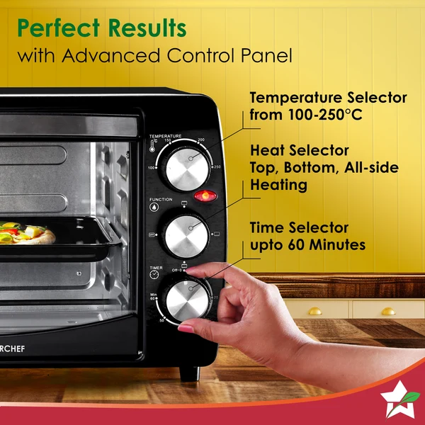 Wonderchef Oven Toaster Griller (OTG) 19 Litres, Black - Image 4