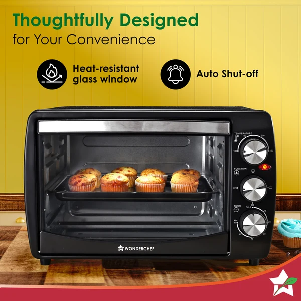 Wonderchef Oven Toaster Griller (OTG) 19 Litres, Black - Image 5