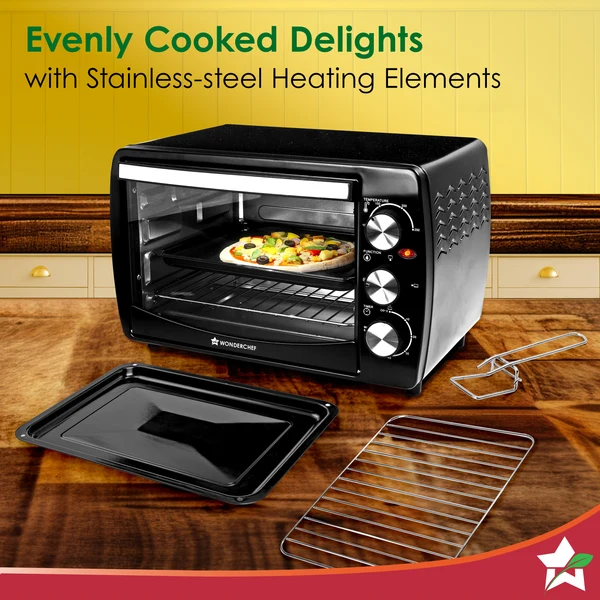 Wonderchef Oven Toaster Griller (OTG) 19 Litres, Black - Image 6