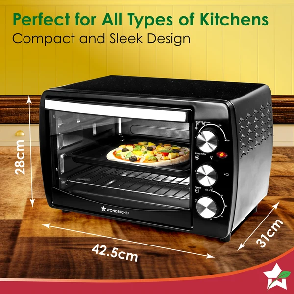 Wonderchef Oven Toaster Griller (OTG) 19 Litres, Black - Image 7