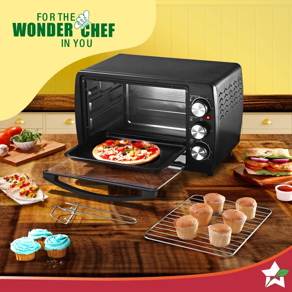 Wonderchef Oven Toaster Griller (OTG) 19 Litres, Black - Image 8