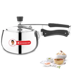 Wonderchef Nigella Triply Stainless Steel Inner Lid Pressure Cooker – 2L