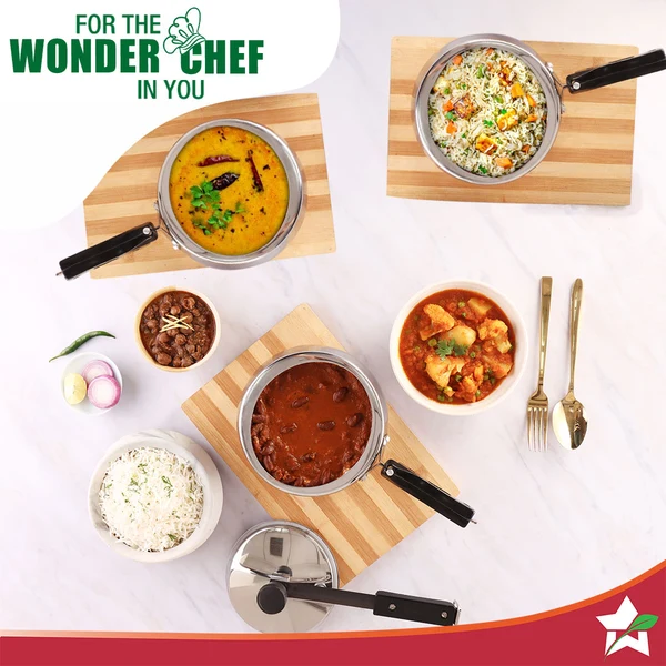 Wonderchef Nigella Triply Stainless Steel Inner Lid Pressure Cooker – 2L - Image 7