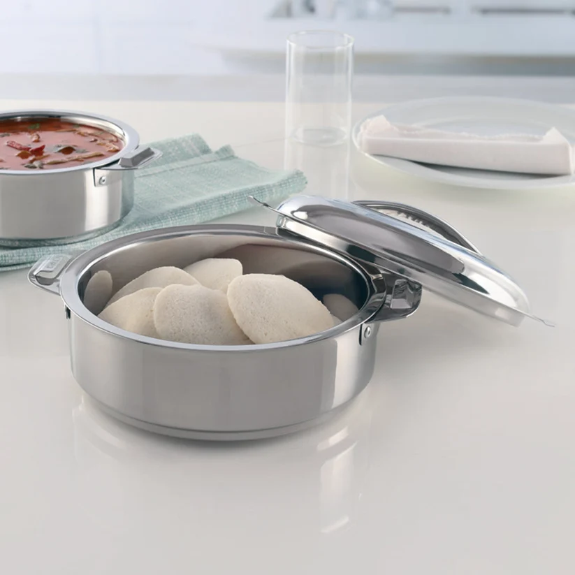 Borosil Servefresh Stainless Steel Idli Server