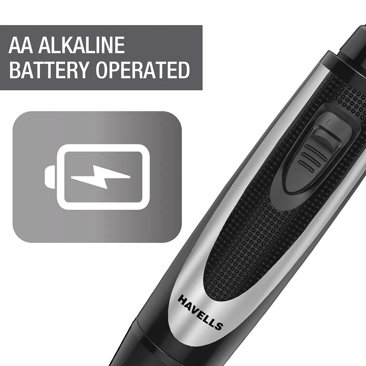 Havells NE6322 Nose & Ear Trimmer – Black, AA Battery Operated - Image 6