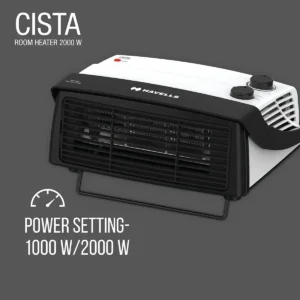 Havells Cista Heat Convector Room Heater – 2000W, White