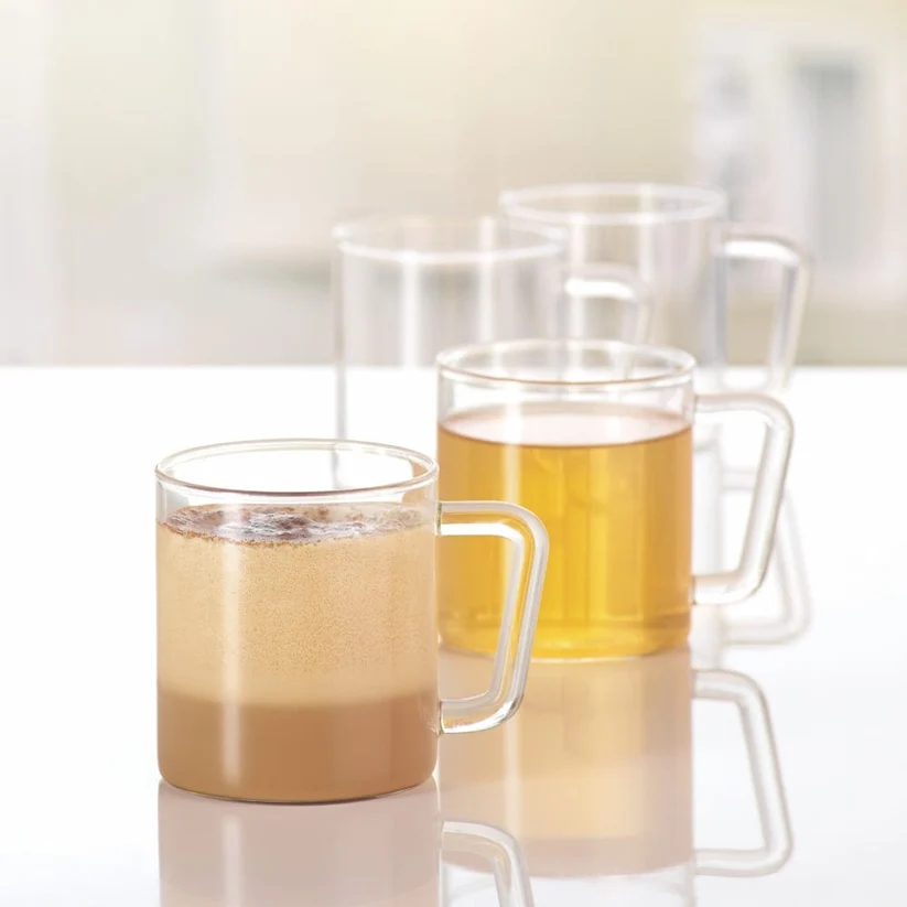Borosil Vision Classic Delite Mug Set – 305 ml, Set of 4