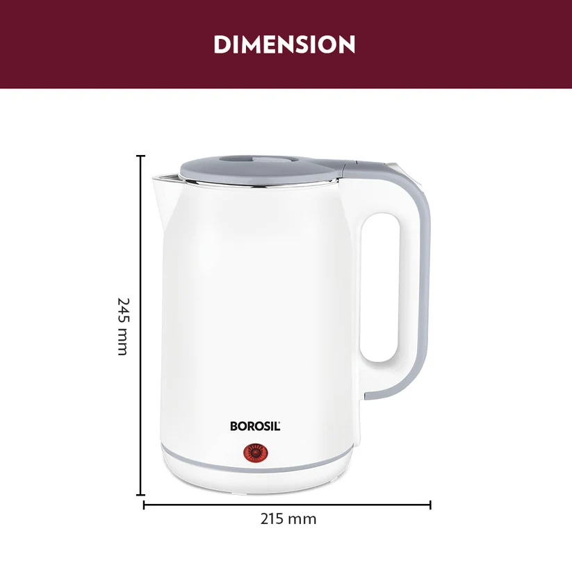 Borosil Cooltouch Electric Kettle 1.8L – 1800W - Image 2